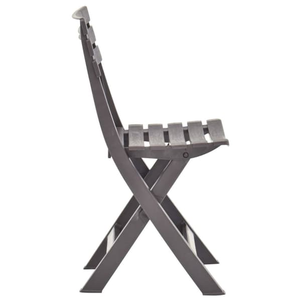Foldbare havestole 2 stk. Plastik mokkafarvet - Havestol - Havestole - Home & Living