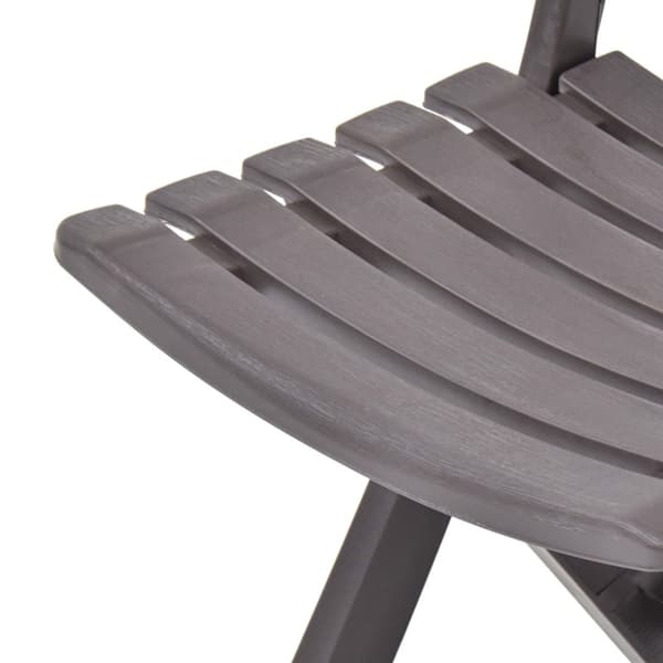 Foldbare havestole 2 stk. Plastik mokkafarvet - Havestol - Havestole - Home & Living