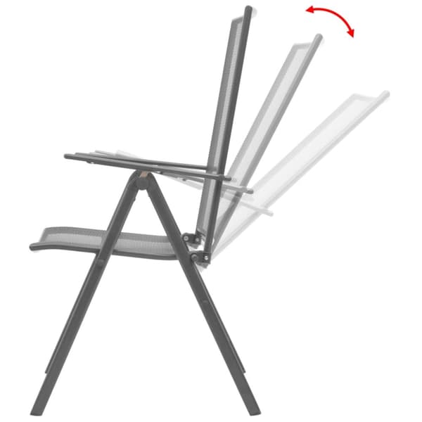 Stapelbara trädgårdsstolar 2 st stål grå - Utomhusstol - Utomhusstolar - Home & Living