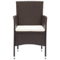 Miniatyrbillede 4 af 9: Spisebordsstole til haven 2 stk. Polyrattan brun - Stol - Stole - Home & Living