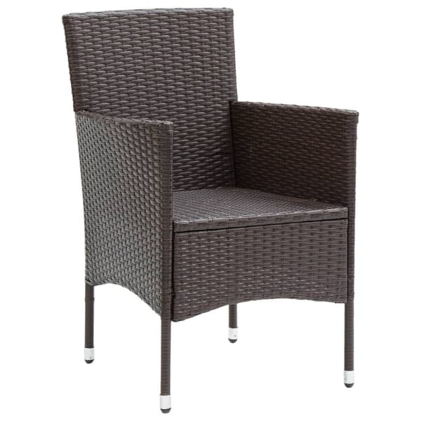 Spisebordsstole til haven 2 stk. Polyrattan brun - Stol - Stole - Home & Living