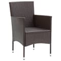 Miniatyrbillede 5 af 9: Spisebordsstole til haven 2 stk. Polyrattan brun - Stol - Stole - Home & Living