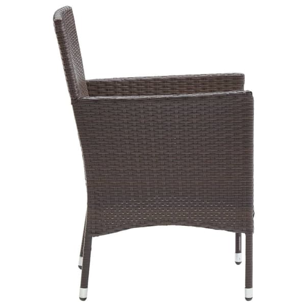 Spisebordsstole til haven 2 stk. Polyrattan brun - Stol - Stole - Home & Living