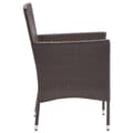 Miniatyrbillede 6 af 9: Spisebordsstole til haven 2 stk. Polyrattan brun - Stol - Stole - Home & Living