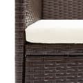 Miniatyrbillede 8 af 9: Spisebordsstole til haven 2 stk. Polyrattan brun - Stol - Stole - Home & Living