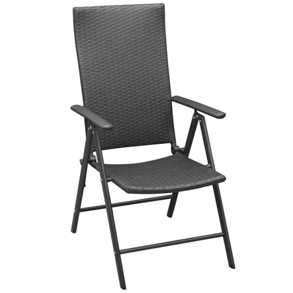 Stabelbare havestole 2 stk. Polyrattan sort - Havestol - Havestole - Home & Living