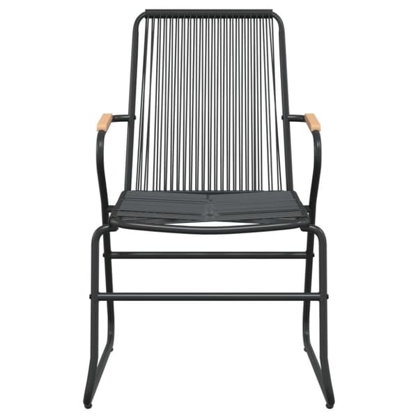 Trädgårdsstolar 2 st svart 58x59x85,5 cm PVC rotting - Adirondackstol - Adirondackstolar - Home & Living