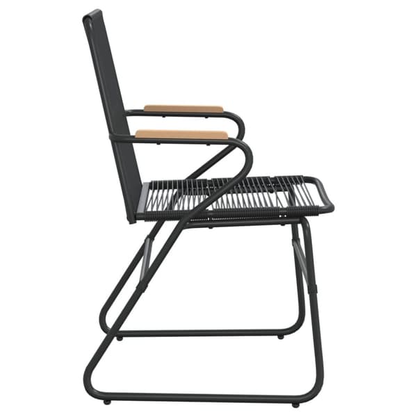Trädgårdsstolar 2 st svart 58x59x85,5 cm PVC rotting - Adirondackstol - Adirondackstolar - Home & Living