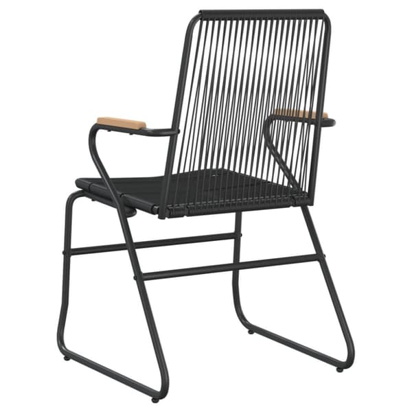 Trädgårdsstolar 2 st svart 58x59x85,5 cm PVC rotting - Adirondackstol - Adirondackstolar - Home & Living
