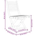 Pikkukuva 10 / 10: vidaXL Taitettavat puutarhatuolit 2 kpl 43x54x88 cm bambu