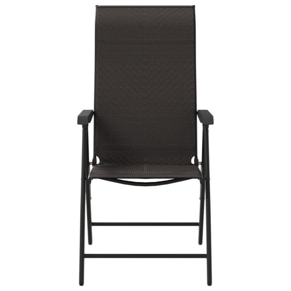 havestole 4 stk. foldbar polyrattan sort