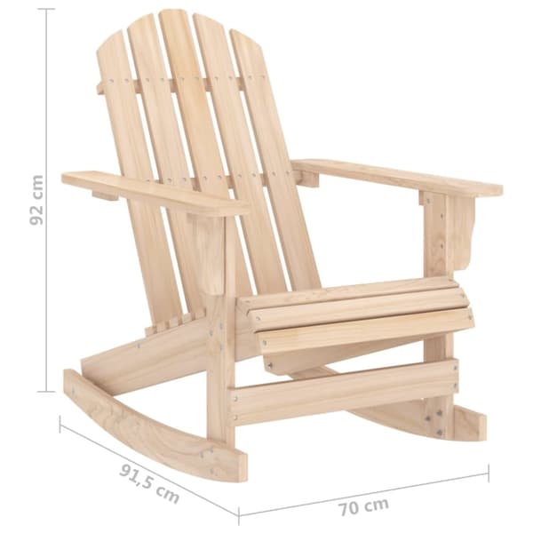 Adirondack-gyngestol massivt grantræ