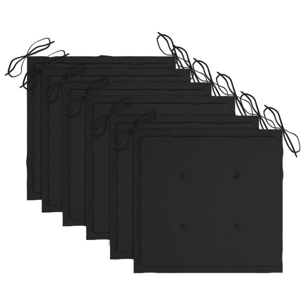 foldbare havestole 6 stk. med hynder massivt akacietræ