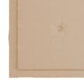 Miniatyrbild 10 av 10: Trädgårdsstolar med beige dynor 6 st massiv teak