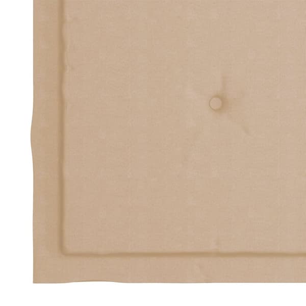 Trädgårdsstolar med beige dynor 6 st massiv teak