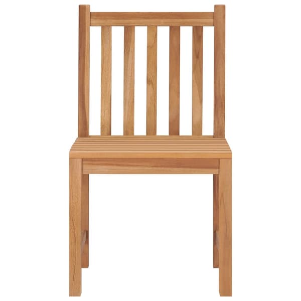 Trädgårdsstolar 4 st med dynor massiv teak