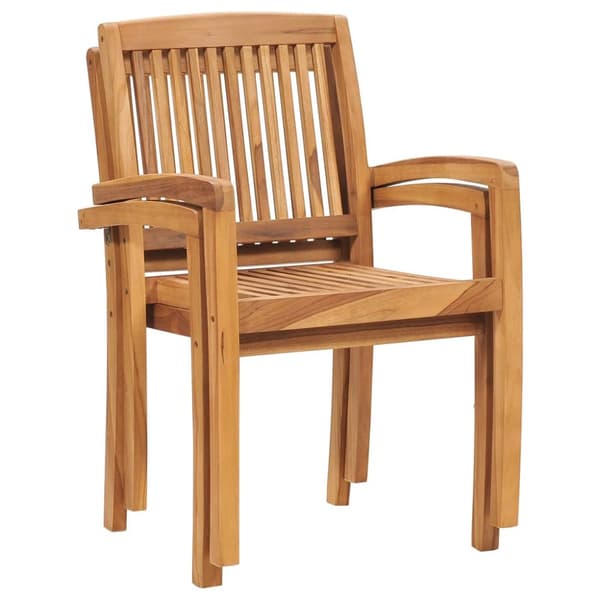Trädgårdsstolar med beige dynor 2 st massiv teak