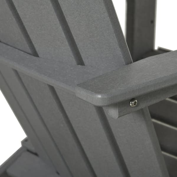 Rootz Havestol - Adirondack Stol - Udendørs Lænestol - Ergonomisk design - Vejrbestandig HDPE - 75cm x 87cm x 90cm