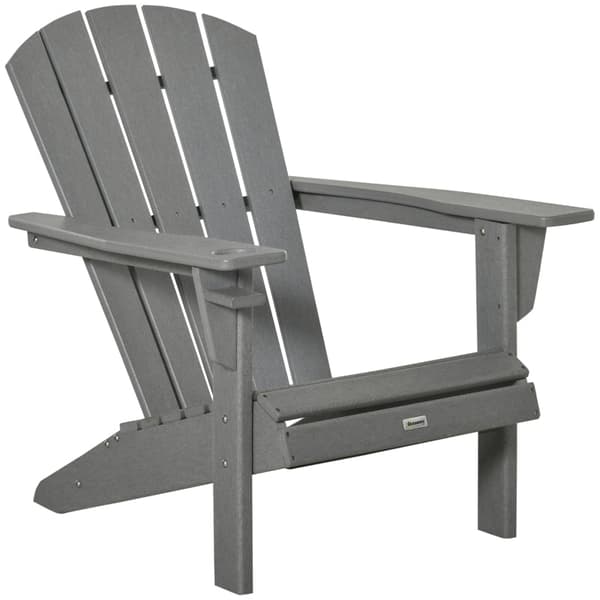 Rootz Havestol - Adirondack Stol - Udendørs Lænestol - Ergonomisk design - Vejrbestandig HDPE - 75cm x 87cm x 90cm