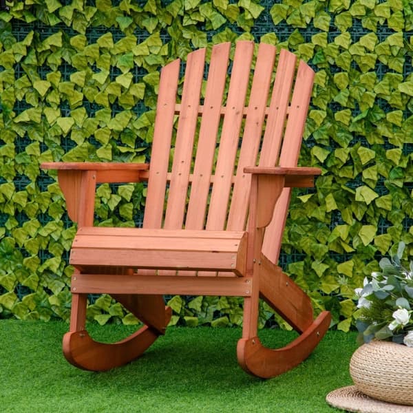 Rootz Adirondack Garden gyngestol - Udendørs gyngestol - Patio gyngestol - Ultimativ komfort - Vejrbestandig - Nem vedligeholdelse - 77 cm x 94 cm x 9
