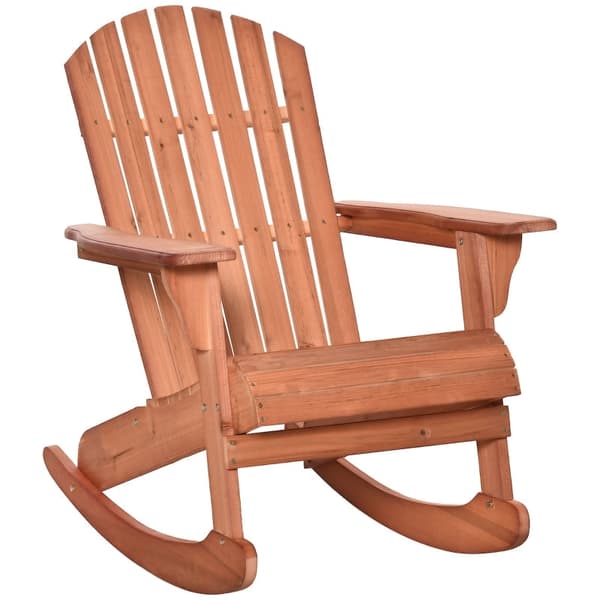 Rootz Adirondack Trädgårdsgungstol - Utomhusgungstol - Uteplatsgungstol - Ultimat komfort - Väderbeständig - Enkelt underhåll - 77 cm x 94 cm x 97 cm