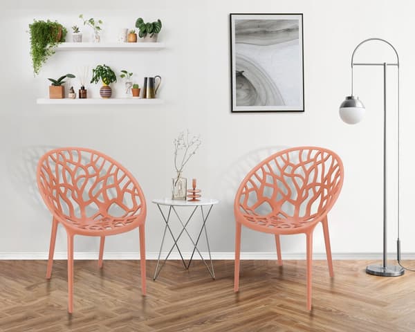 ALBERO stol, plast terracotta