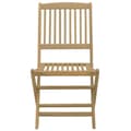 Miniatyrbilde 5 av 7: vidaXL Sammenleggbare hagestoler 8 stk 48,5x57x90 cm heltre akasie
