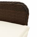 Miniatyrbillede 8 af 11: vidaXL havestole 2 stk. med lænefunktion og bord polyrattan brun
