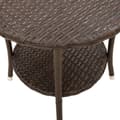 Miniatyrbillede 9 af 11: vidaXL havestole 2 stk. med lænefunktion og bord polyrattan brun