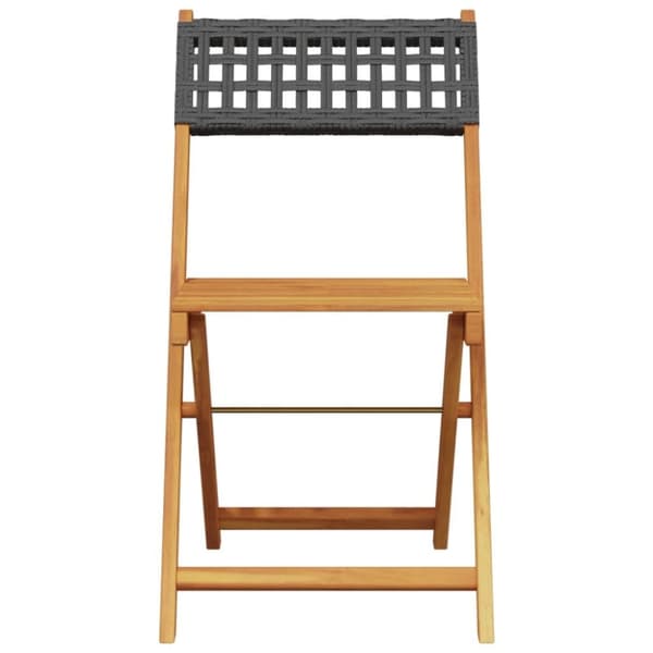 vidaXL foldbare havestole 4 stk. polyrattan sort