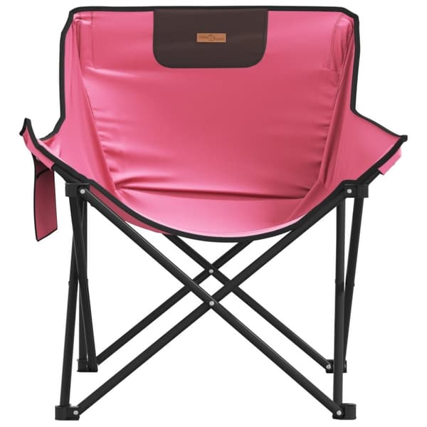 vidaXL campingstole med lommer 2 stk. foldbar lyserød