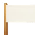 Miniatyrbillede 9 af 10: vidaXL foldbare havestole 4 stk. stof og massivt træ cremehvid