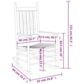 Miniatyrbilde 9 av 9: vidaXL Gyngestoler med buede seter 2 stk brun heltre poppeltre