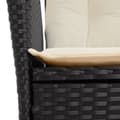 Miniatyrbillede 10 af 11: vidaXL havestole med hynder 2 stk. justerbart ryglæn polyrattan sort