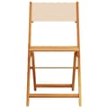 Miniatyrbillede 4 af 10: vidaXL foldbare havestole 4 stk. stof og massivt træ beige