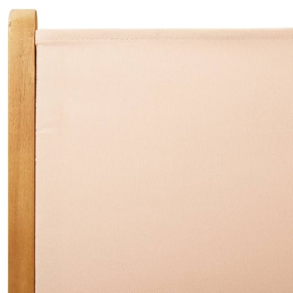 vidaXL havestole 8 stk. med lænefunktion stof og massivt træ beige