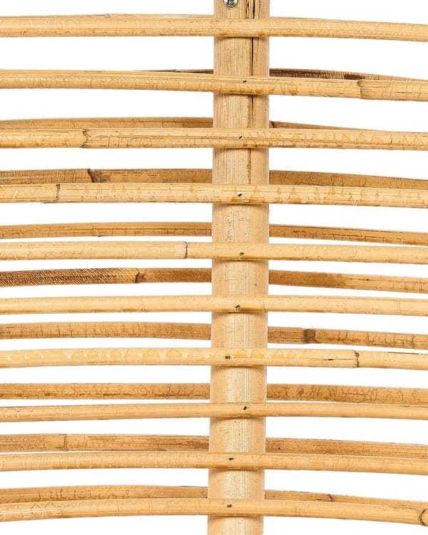 Kurvestol Natur Beige Rattan Sæt af 2 Stole med Siddehynder Lounge Havelænestole til Haven Flet Lænestole Terrasse Stue Stabelstole
