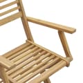 Miniatyrbillede 6 af 7: vidaXL foldbare havestole 6 stk. 54,5x61,5x86,5 cm massivt akacietræ