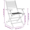 Miniatyrbillede 7 af 7: vidaXL foldbare havestole 6 stk. 54,5x61,5x86,5 cm massivt akacietræ