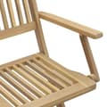 Miniatyrbillede 6 af 7: vidaXL foldbare havestole 6 stk. 54,5x58x90 cm massivt akacietræ