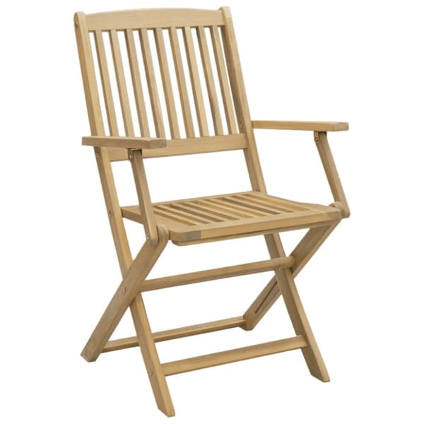 vidaXL Sammenleggbare hagestoler 6 stk 54,5x58x90 cm heltre akasie