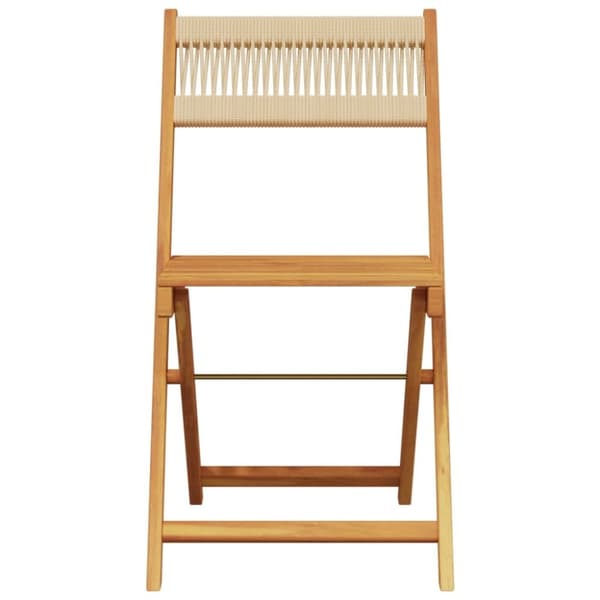 vidaXL havestole 4 stk. foldbar massivt akacietræ beige