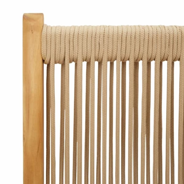 vidaXL Lenestoler for hage 6 stk beige heltre akasie