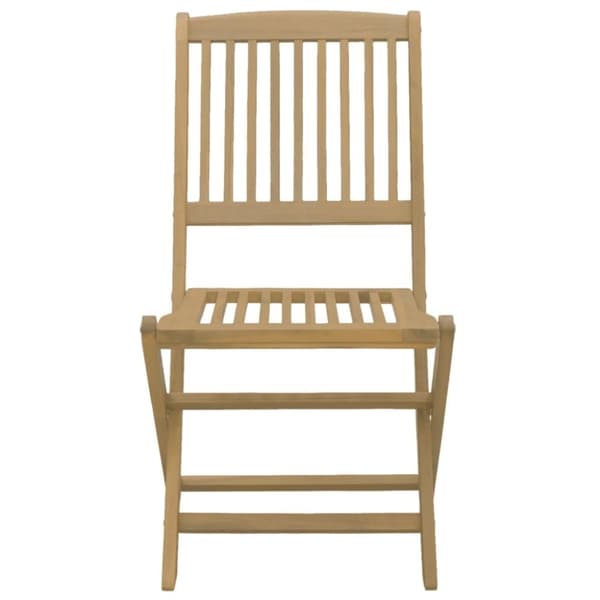 vidaXL Hopfällbara trädgårdsstolar 2 st 57x48,5x90 cm massiv akacia