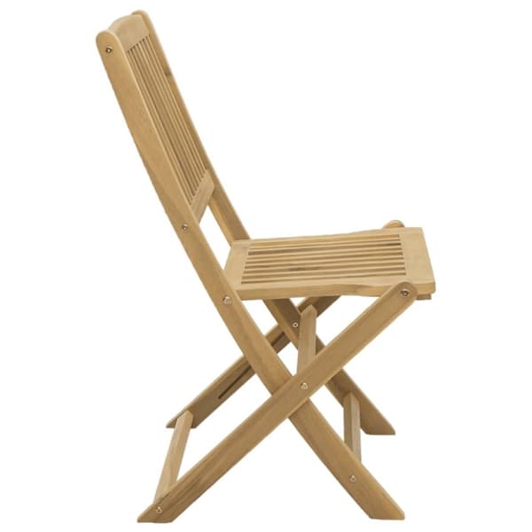 vidaXL Hopfällbara trädgårdsstolar 2 st 57x48,5x90 cm massiv akacia