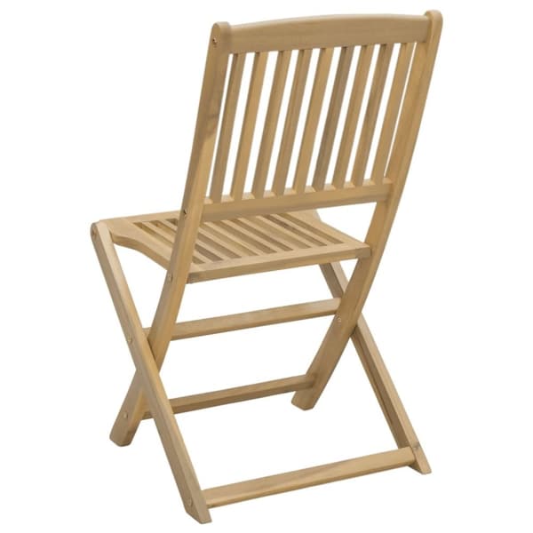 vidaXL Hopfällbara trädgårdsstolar 2 st 57x48,5x90 cm massiv akacia