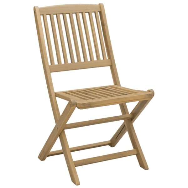 vidaXL Hopfällbara trädgårdsstolar 6 st 48,5x57x90cm massivt akaciaträ