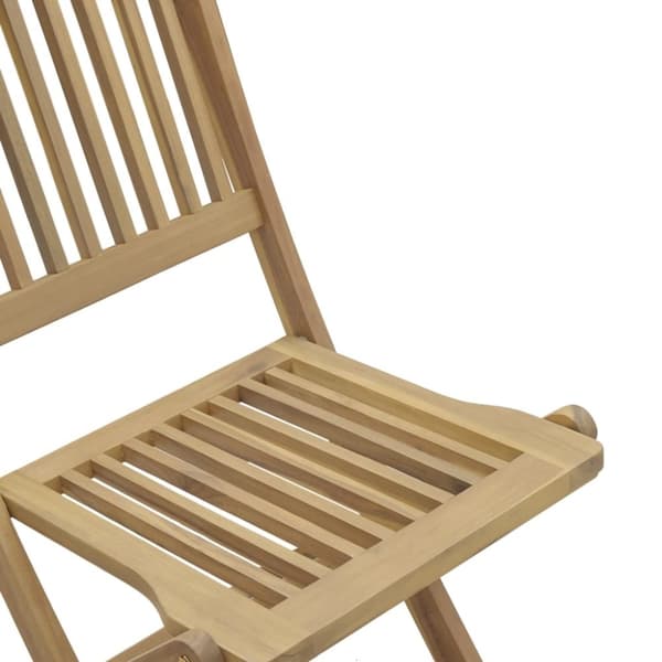 vidaXL Hopfällbara trädgårdsstolar 6 st 48,5x57x90cm massivt akaciaträ