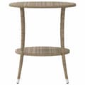 Miniatyrbillede 6 af 11: vidaXL havestole 2 stk. med lænefunktion og bord polyrattan beige