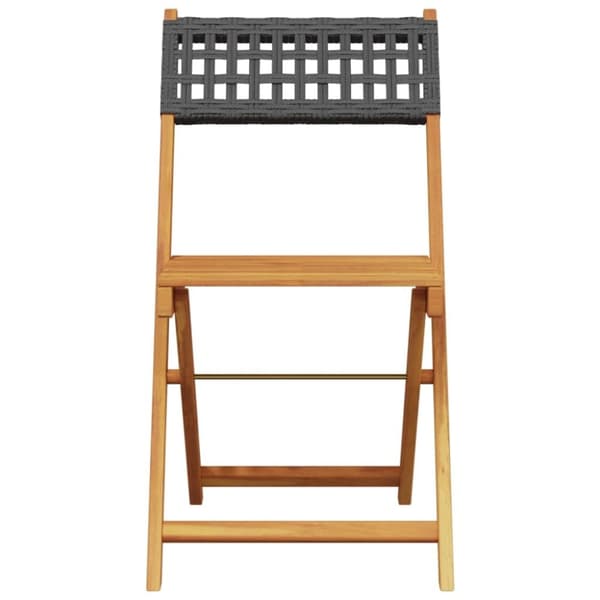 vidaXL foldbare havestole 6 stk. polyrattan sort